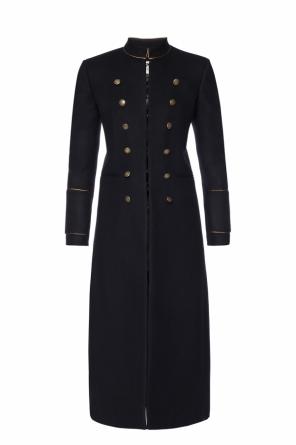 Wool coat with band collar, zdjęcie 1 Wool coat with band collar od Saint Laurent